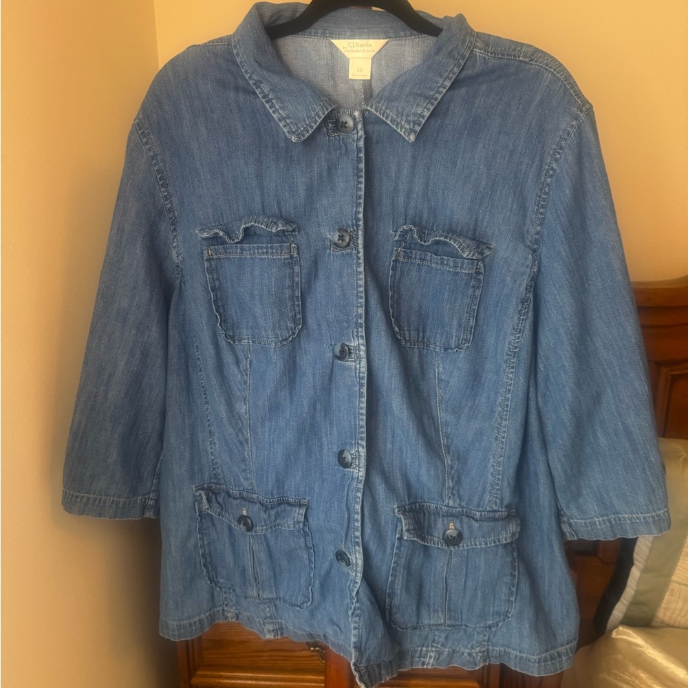 CJ Banks Classic Blue Denim Jacket